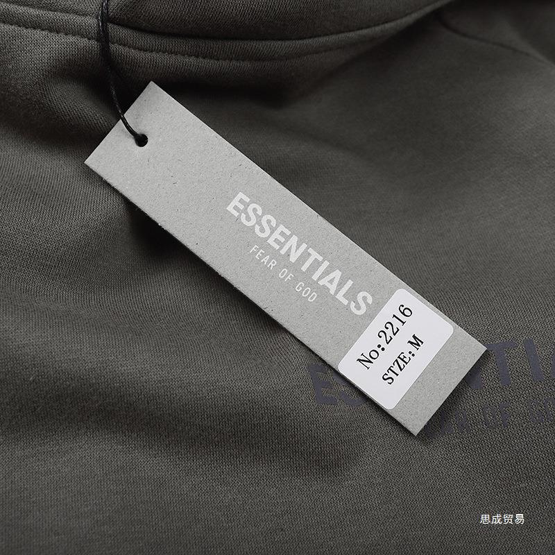 Fear of God ESSENTIALS Small Logo Hoodie, Chest & Sleeve Print