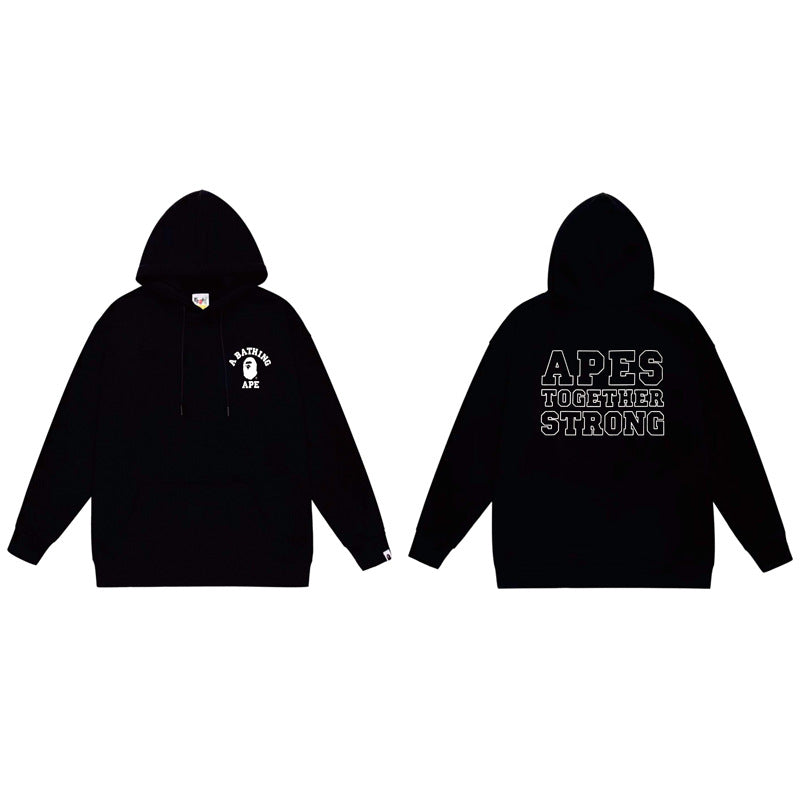 BAPE Ape Head Graphic Hoodie Camo Print Loose Cotton Pullover