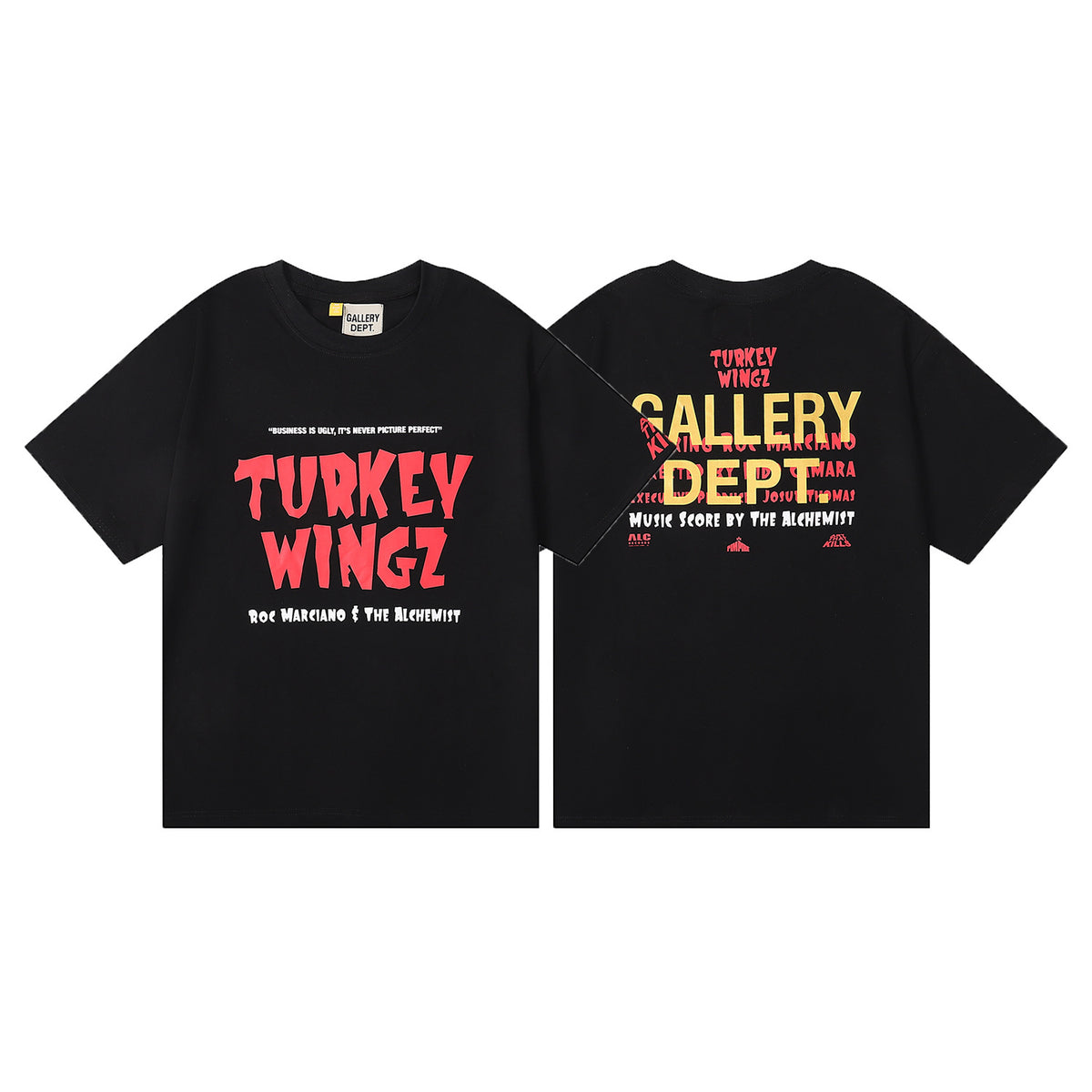 Gallery Dept Classic Logo Slogan Crew Neck Short Sleeve T‑Shirt Unisex