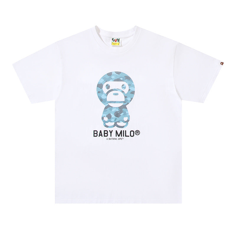 2026 New BAPE Ape Head Graphic Tee Loose Couple Short Sleeve T-Shirt