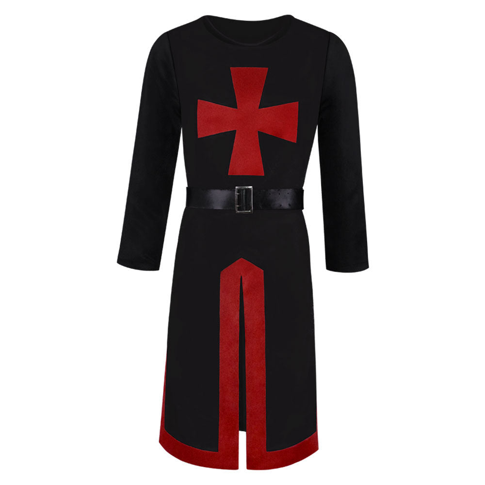 Halloween Templar Knight Cosplay Costume Medieval Crusader Outfit