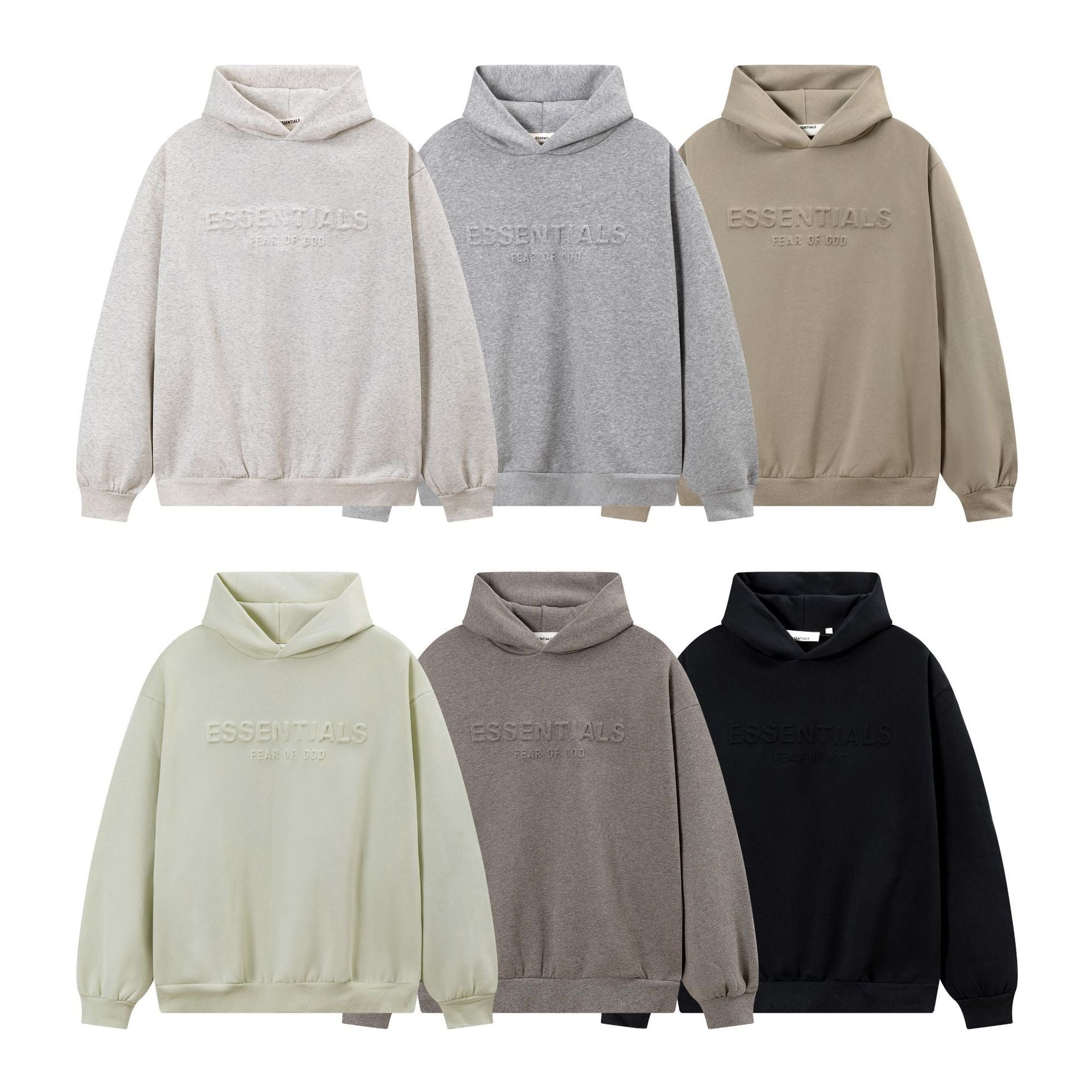 Fleece Lined Embossed Letter Streetwear Pullover Hoodie