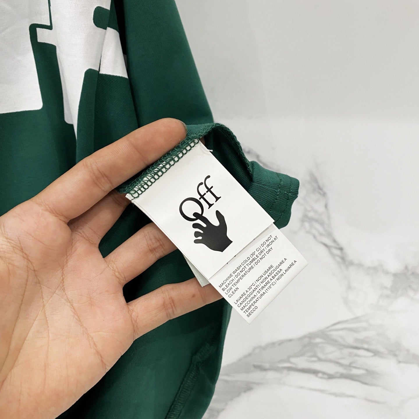 Off-White Large Letter Graphic Crew Neck Short Sleeve T Shirt