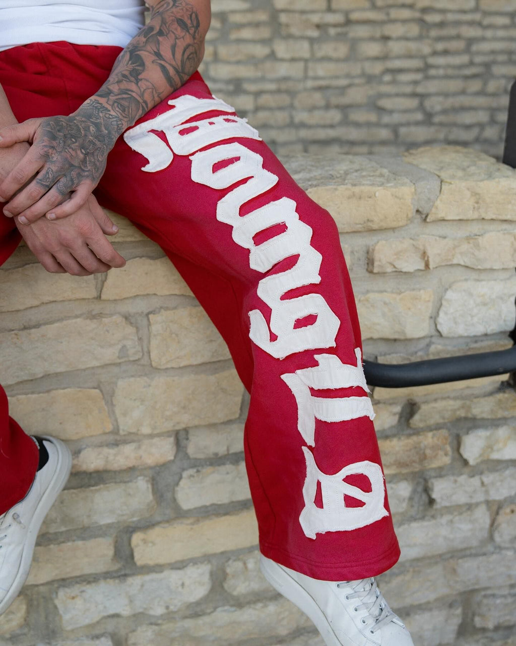 YOUNGLA 2127 Big Patch Sweats