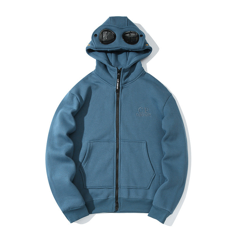 C.P. Company Goggle Zip Hoodie Lens Detail Sweatshirt