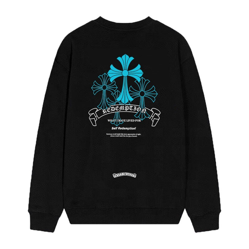 Chrome Hearts Cross Horseshoe Crewneck Sweatshirt Vintage Street Top