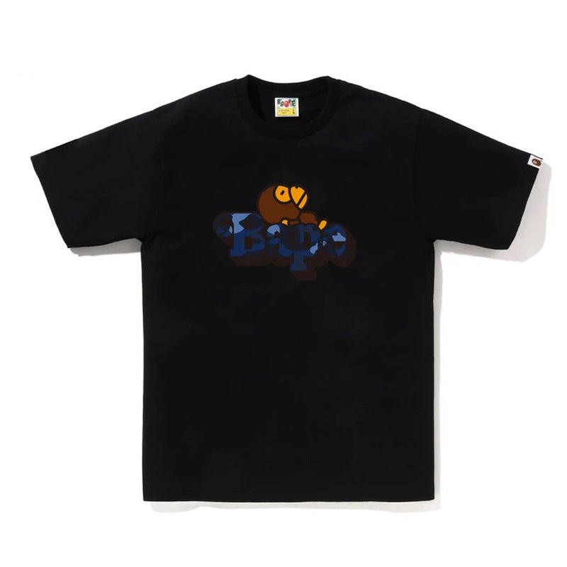 BAPE Ape Head & Shark Graphic Tee Loose Unisex Streetwear T-Shirt