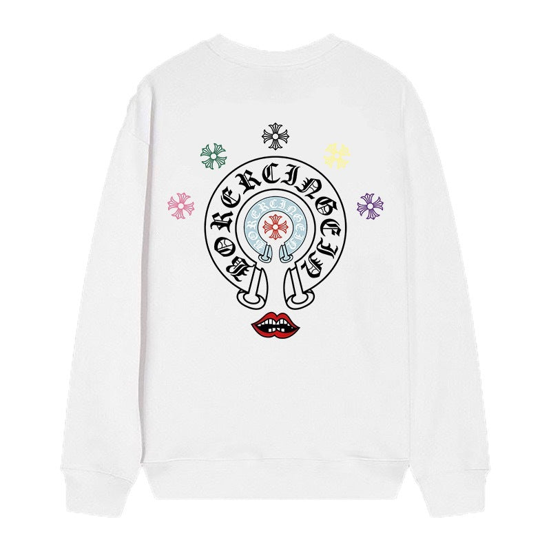 Chrome Hearts Cross Horseshoe Crewneck Sweatshirt Vintage Street Top