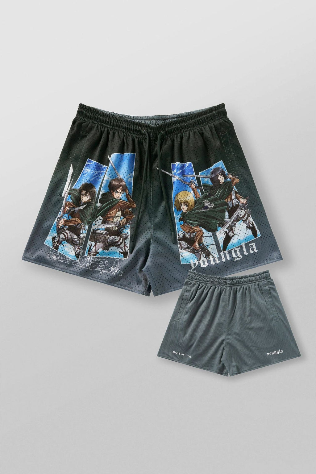 YOUNGLA 1126 AOT© x YLA Mesh Shorts