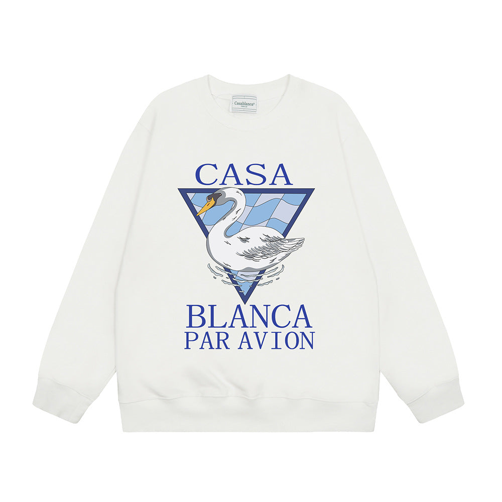 Casablanca Graphic Print Crew Neck French Terry Sweatshirt Unisex