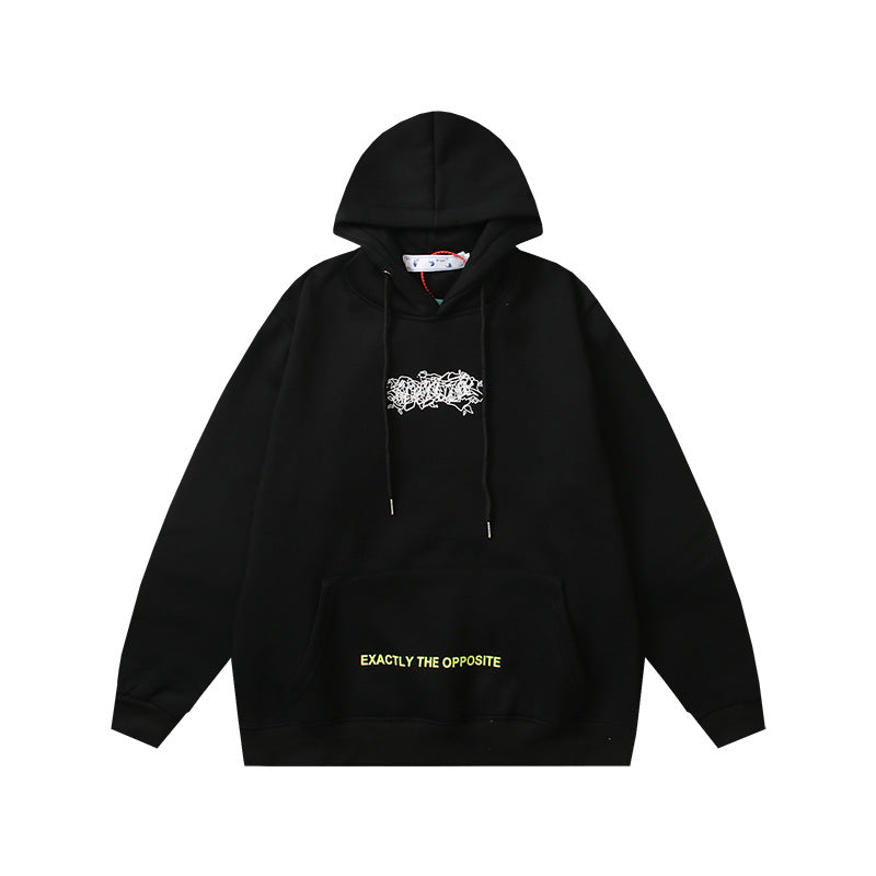 Off-White Arrow Graphic Print Hoodie Streetwear Unisex