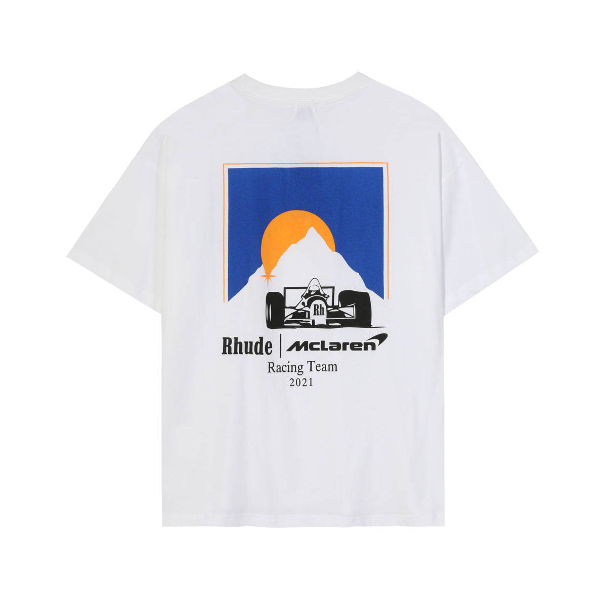 Rhude Vintage Sunset Coconut Tree Graphic Oversized Tee Streetwear