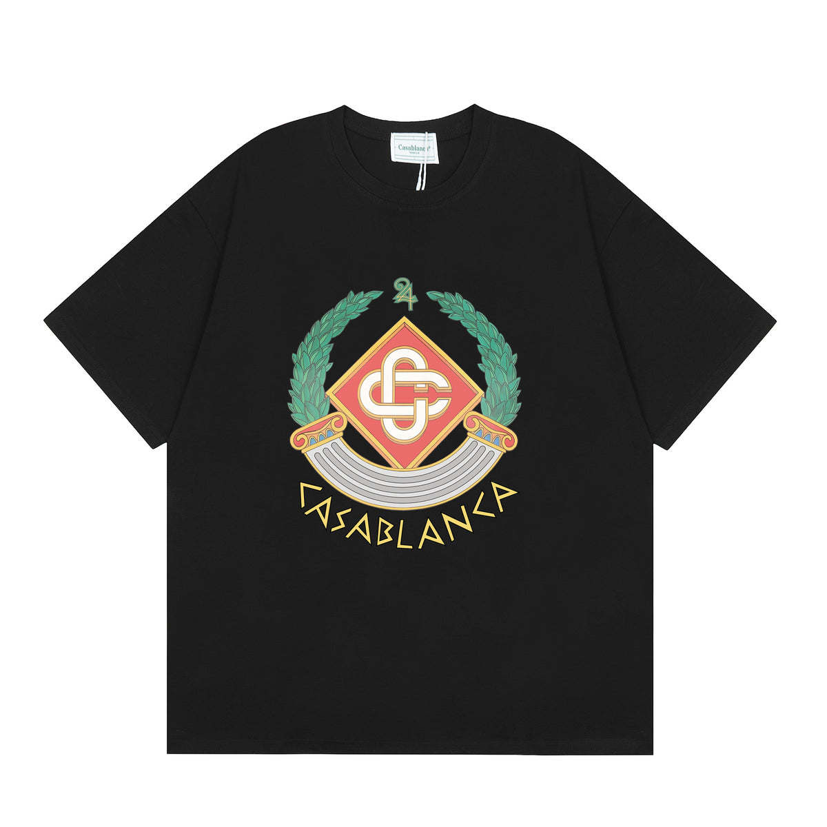 Casablanca Multi‑Artwork Vintage Graphic Oversized Tee Streetwear