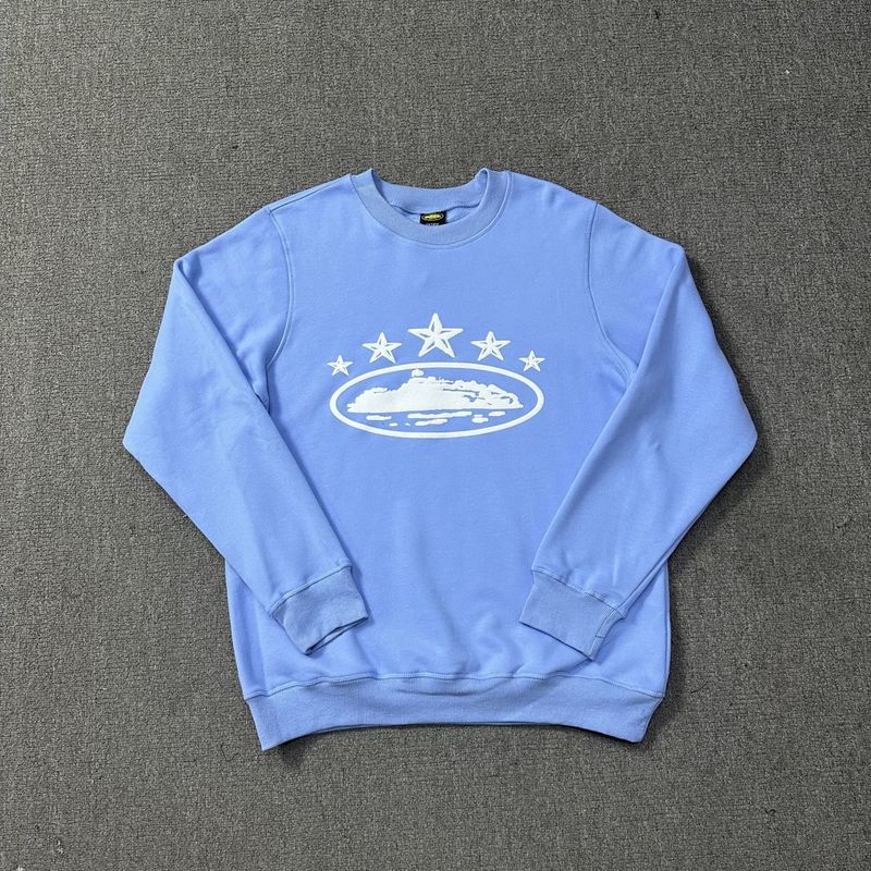 Corteiz Island Letter Graphic Oversized Crewneck Streetwear