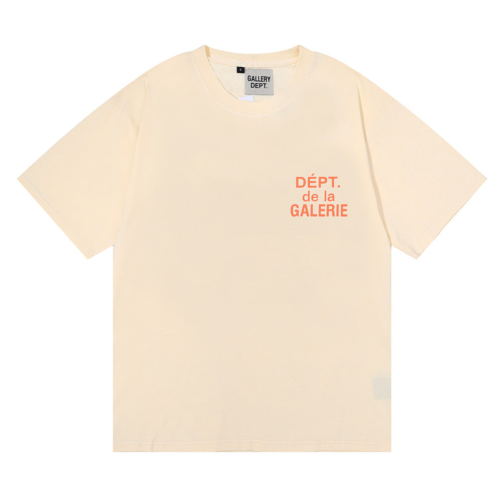 Gallery Dept Classic Logo Slogan Crew Neck Short Sleeve T‑Shirt Unisex