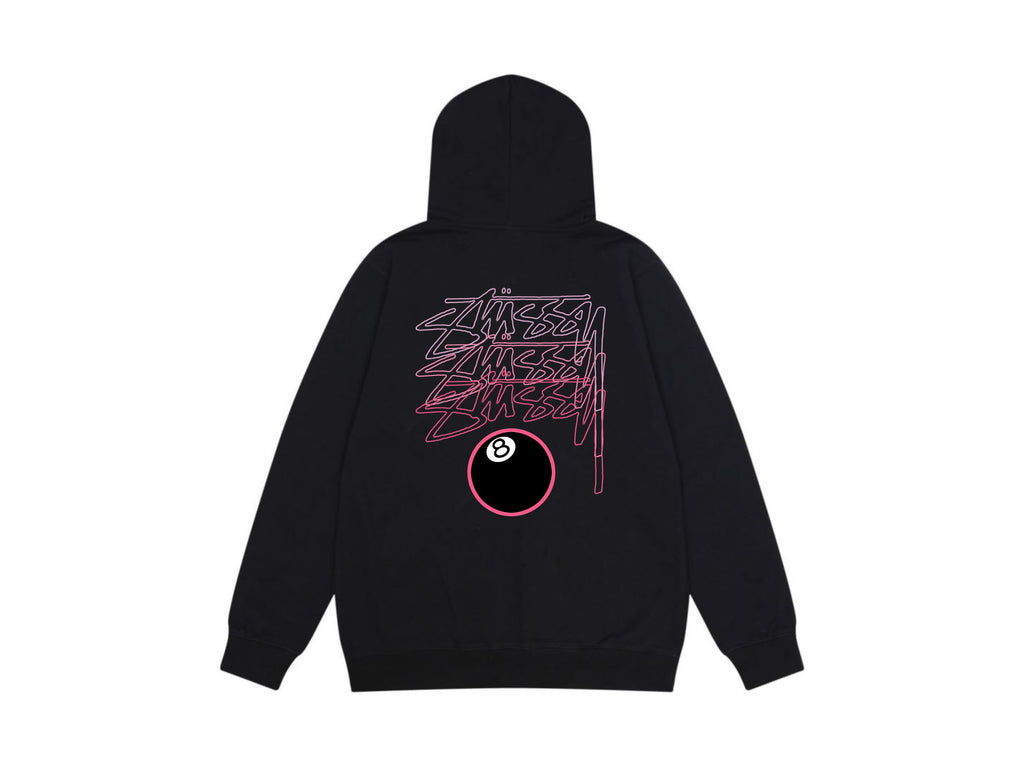 Stussy Zip Up Hoodie Multi Graphic Letter Print Streetwear Jacket