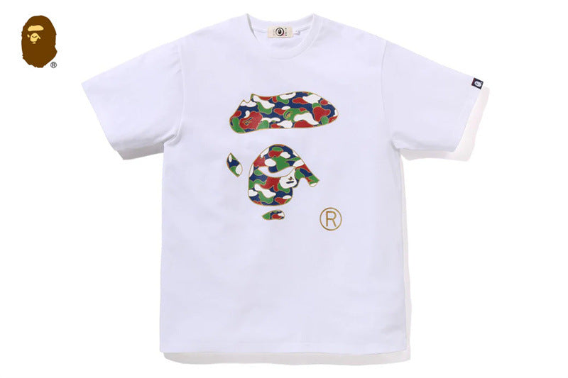 Bape Ape Head Shark Baby Milo Multi‑Print Heavyweight Tee Multi‑Style