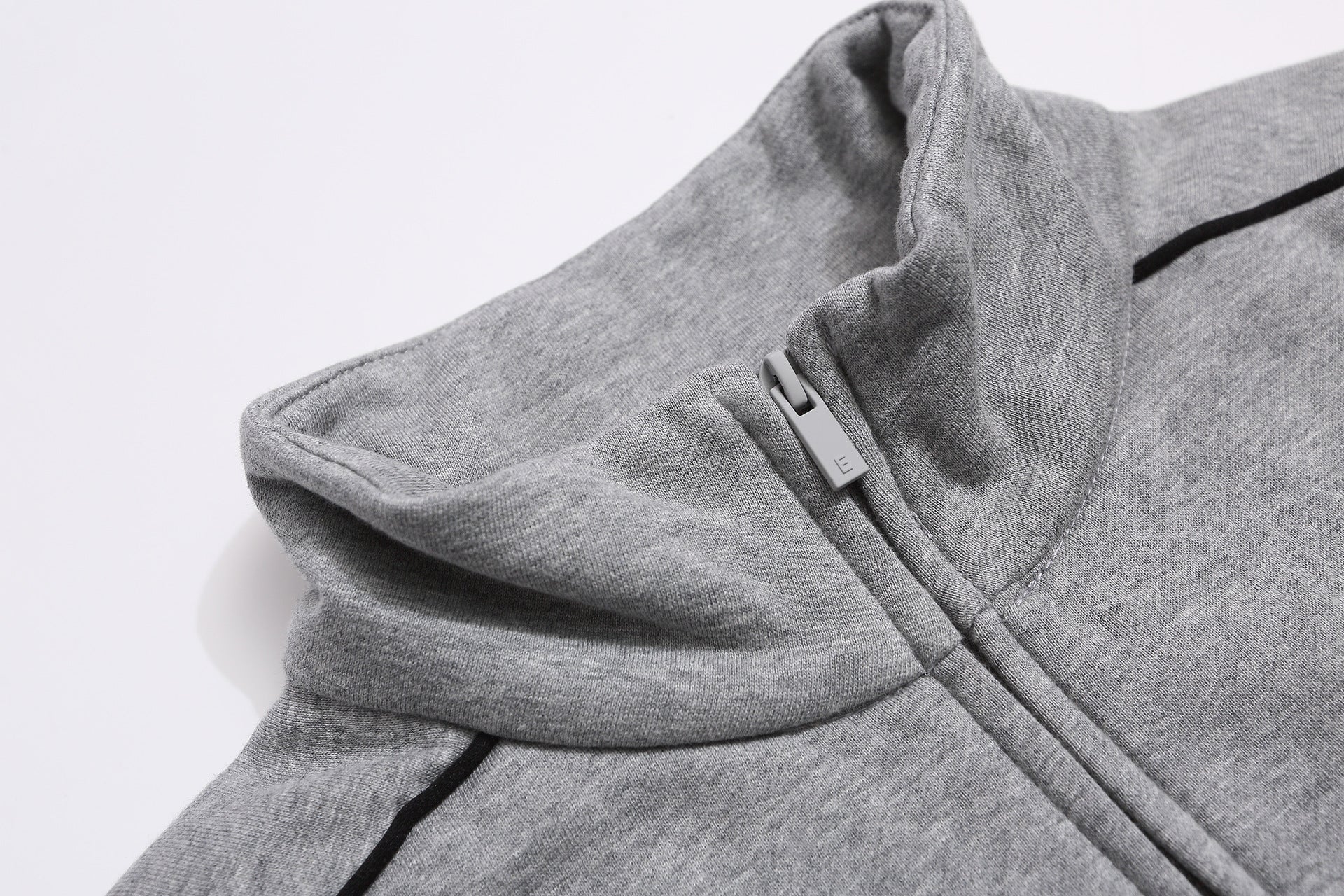 Fear Of God Stripe Small Letter Embroidery Fleece Zip Up Jacket Unisex