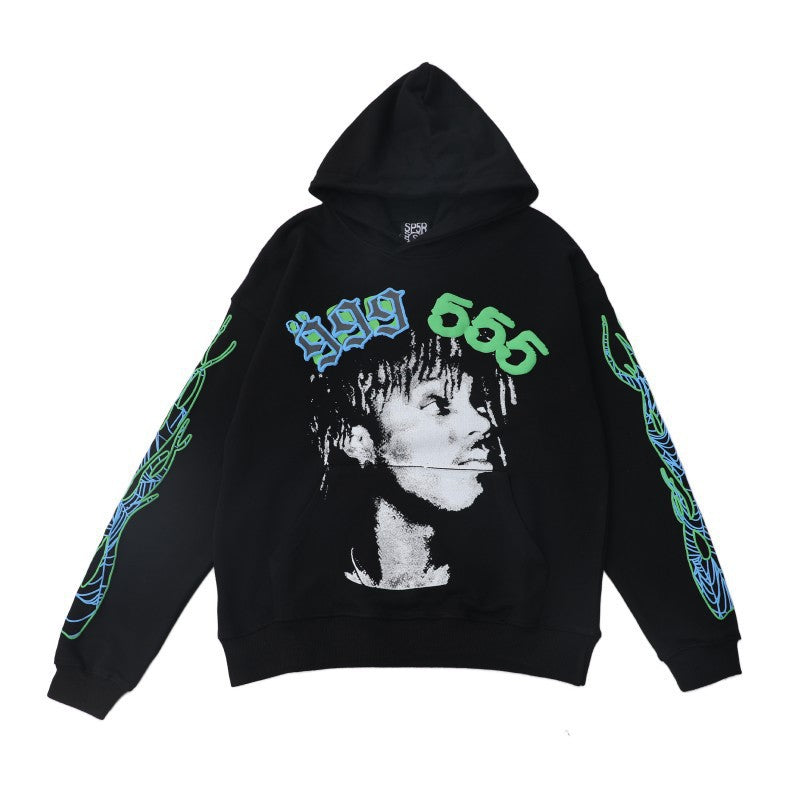 Sp5der Foam Print Spider Web Hoodie Sweatshirt Jogger Pants Set