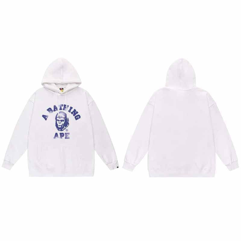 BAPE Hoodie Baby Milo Ape Head Multi Graphic Street Fleece Pullover