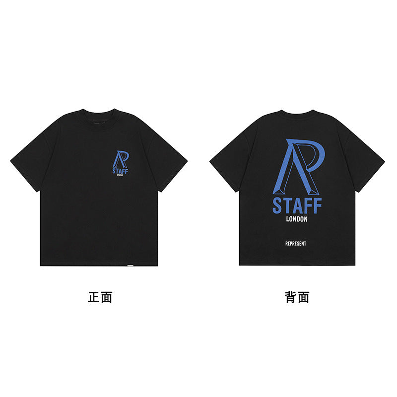 Represent Shark Washed Graphic Oversized Tee Streetwear Unisex