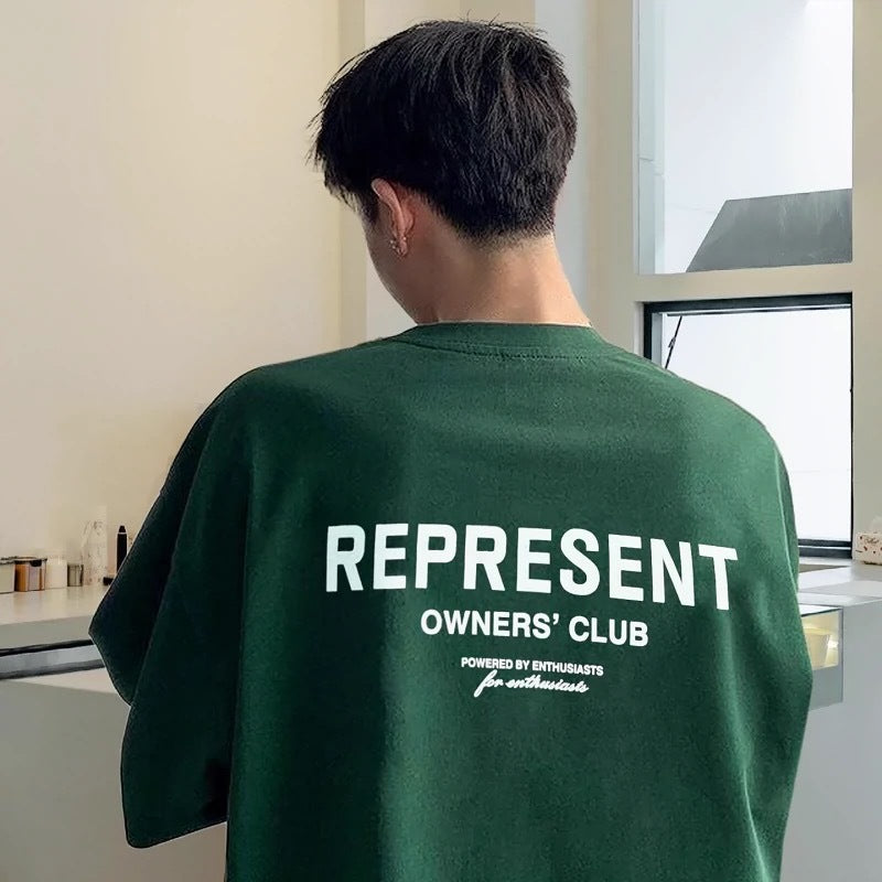 Represent Shark Washed Graphic Oversized Tee Streetwear Unisex