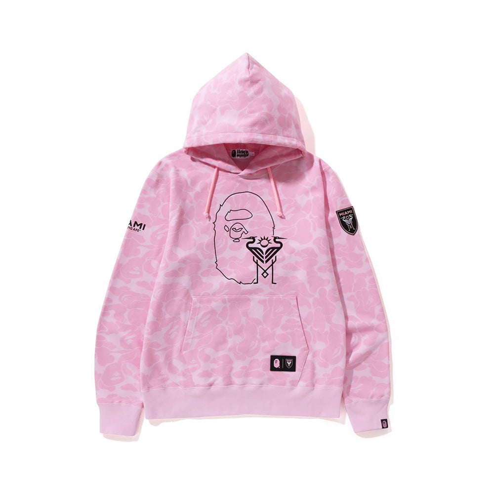 BAPE Shark Camo Print Full Zip Streetwear Hoodie Unisex