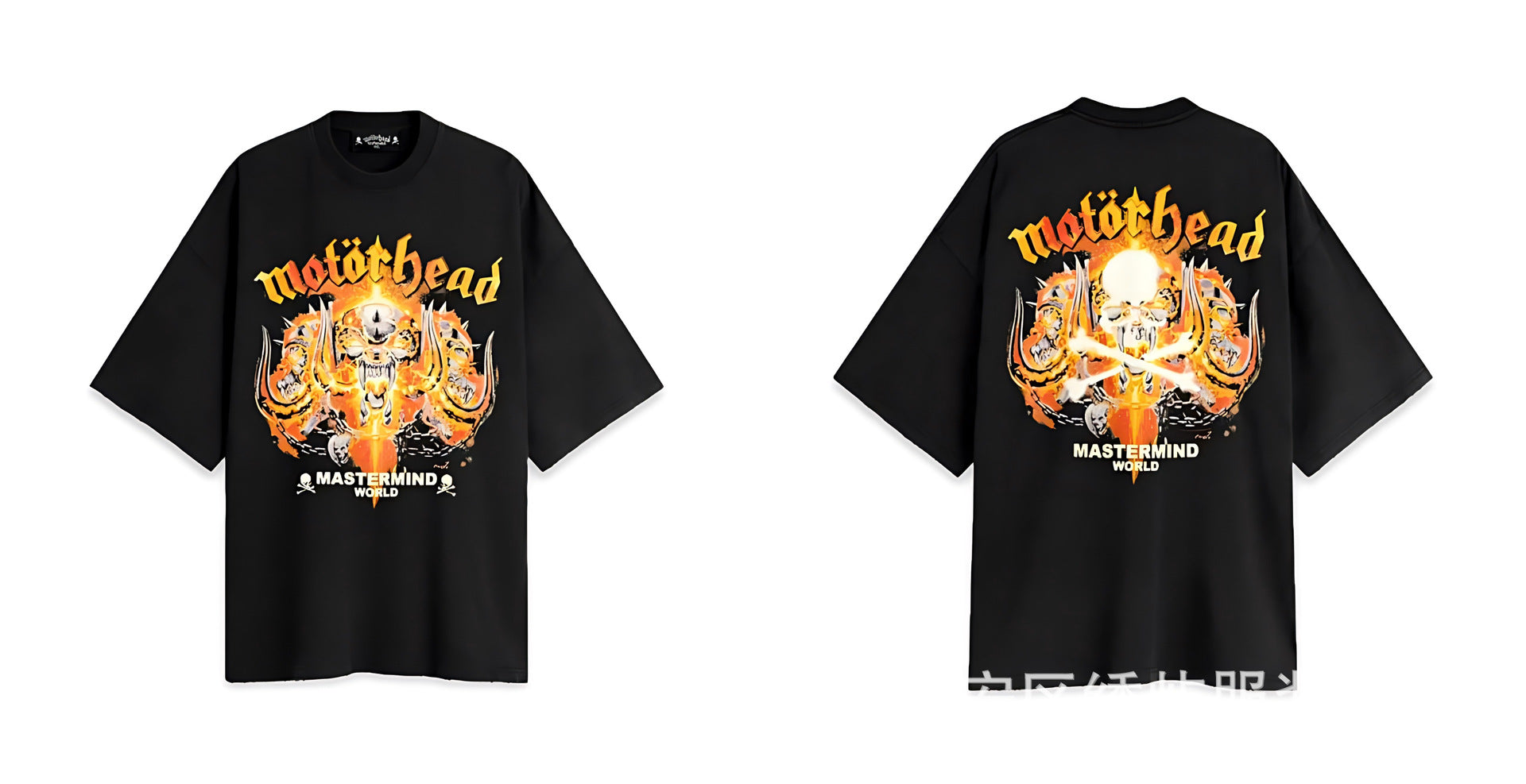 Mastermind Japan Skull Print Crew Neck Short Sleeve T Shirt Unisex