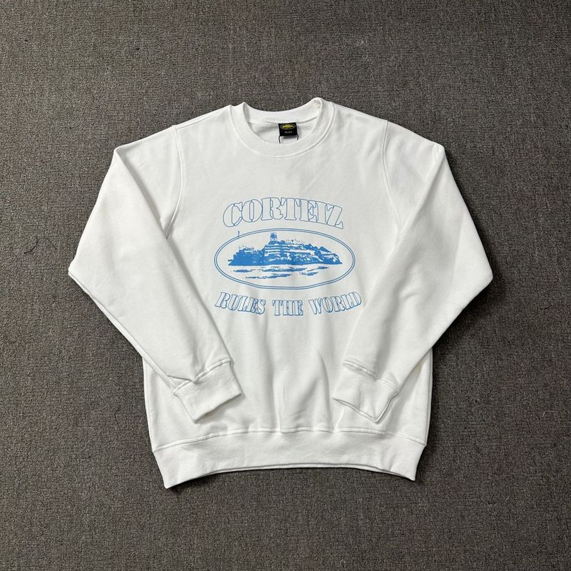 Corteiz Island Letter Graphic Oversized Crewneck Streetwear