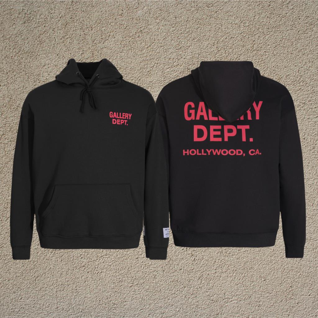 Gallery Dept Letter Print Hoodie Loose Couple Streetwear Sweatshirt