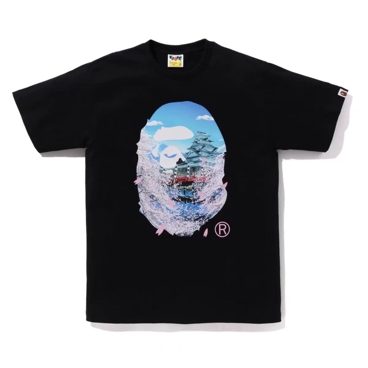 BAPE Ape Head Shark Print Loose Casual Unisex Short Sleeve T-Shirt