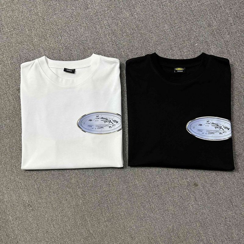 Corteiz Logo Letter Print Crew Neck Short Sleeve T‑Shirt Unisex