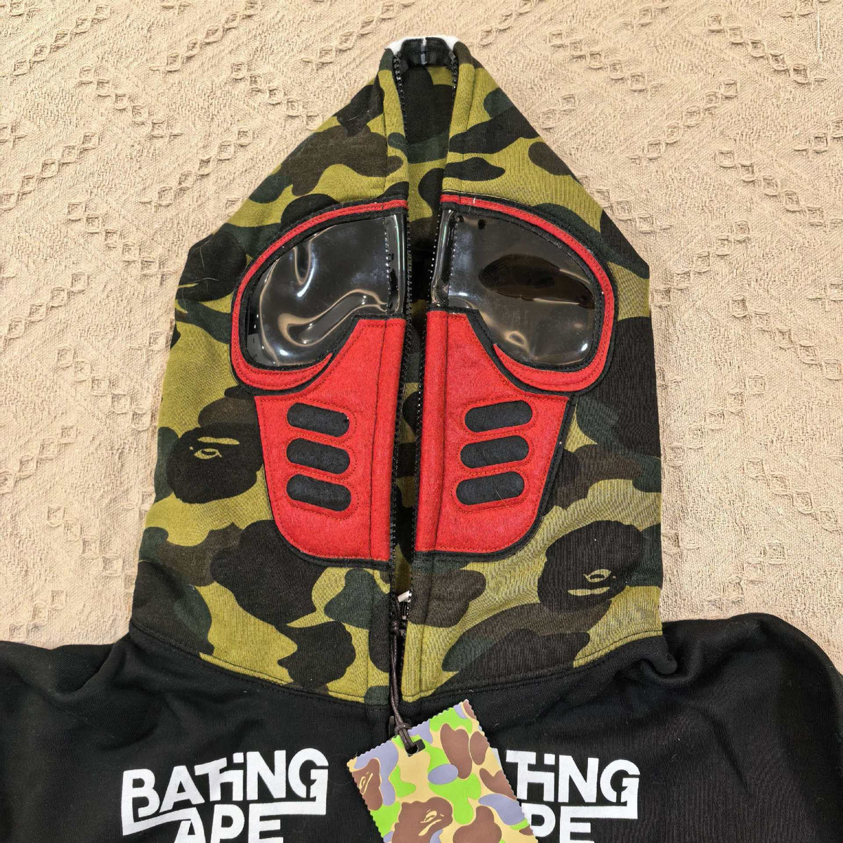 BAPE BMX Mask Dirt Race Edition Shark ABC Camo Full Zip Hoodie