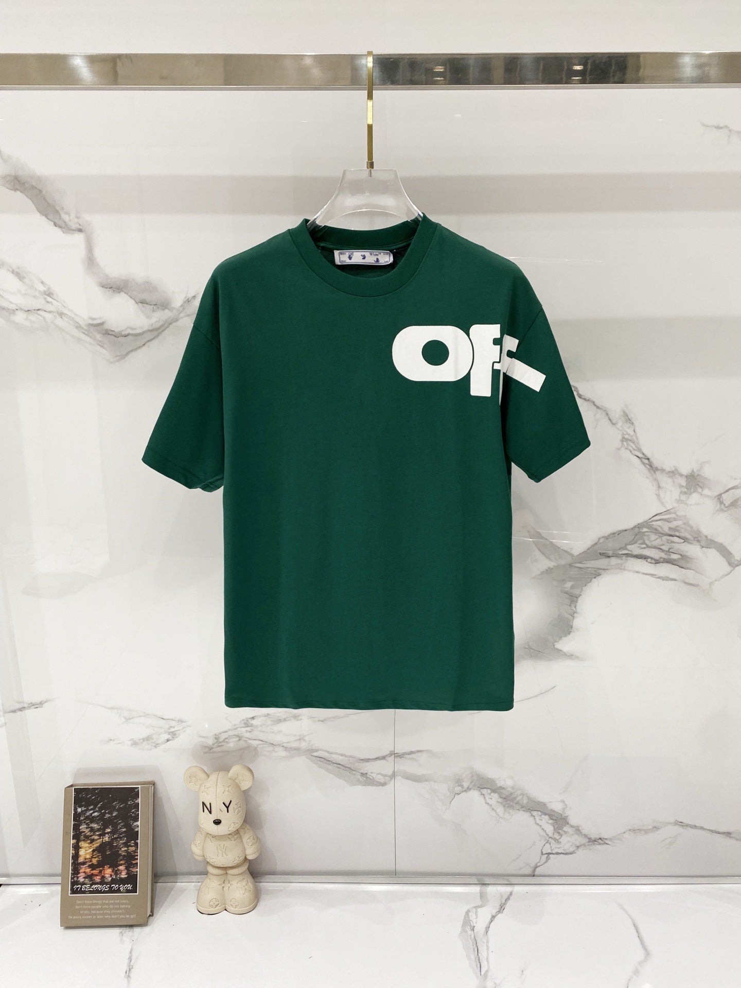 Off-White Large Letter Graphic Crew Neck Short Sleeve T Shirt