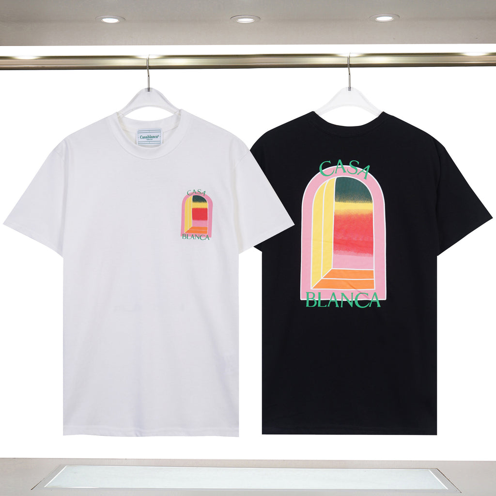 Casablanca Art Print Loose Unisex Short Sleeve Graphic T-Shirt