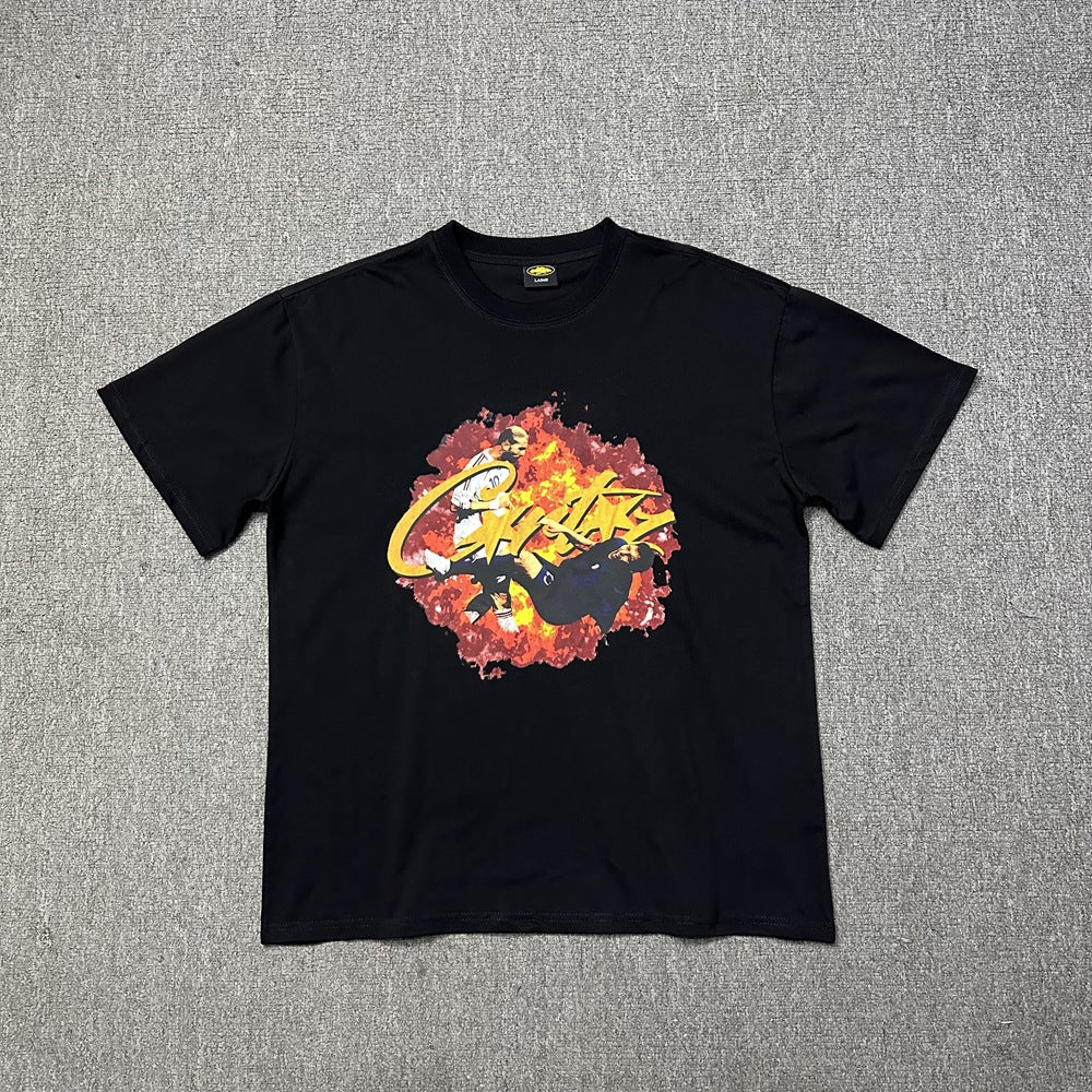 2026 New Corteiz Graphic Print Tee Loose Casual Streetwear T-Shirt