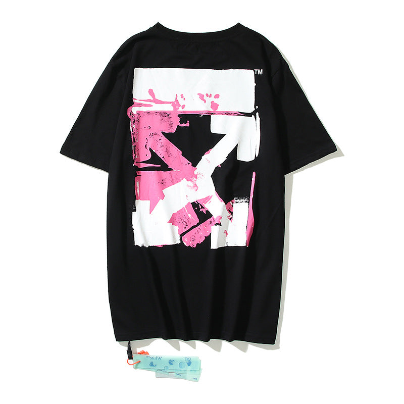 Off-White Arrow Graphic Print Short Sleeve Tee Streetwear Unisex