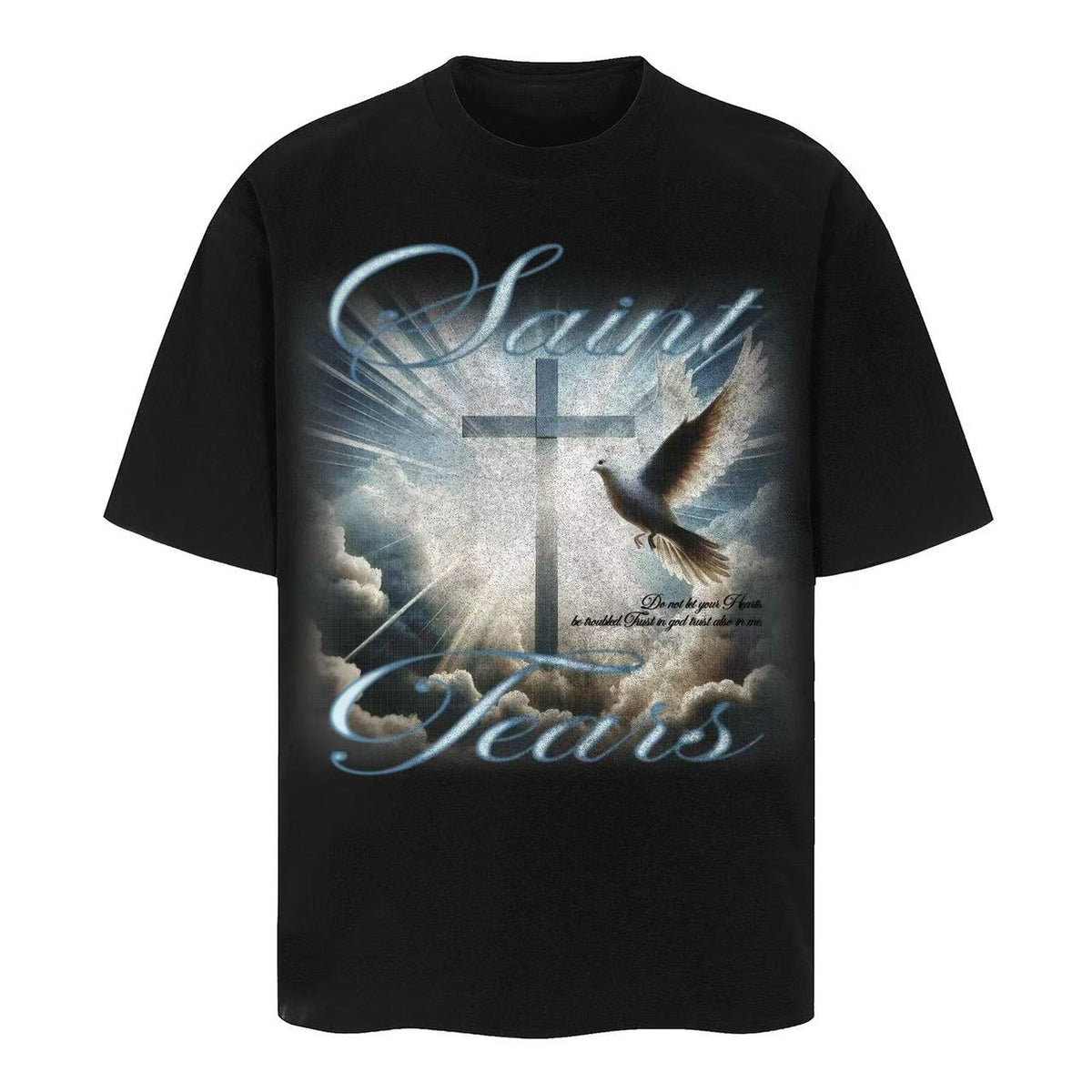 Saint Michael Vintage Multi‑Graphic Oversized Tee Streetwear Unisex