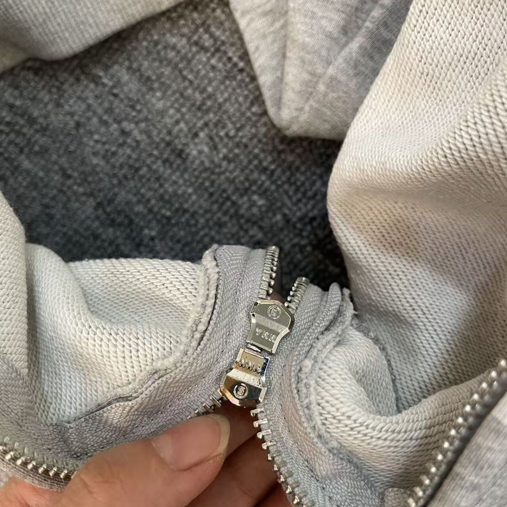 BAPE Skeleton Shark Heavy Washed Full Zip Hoodie