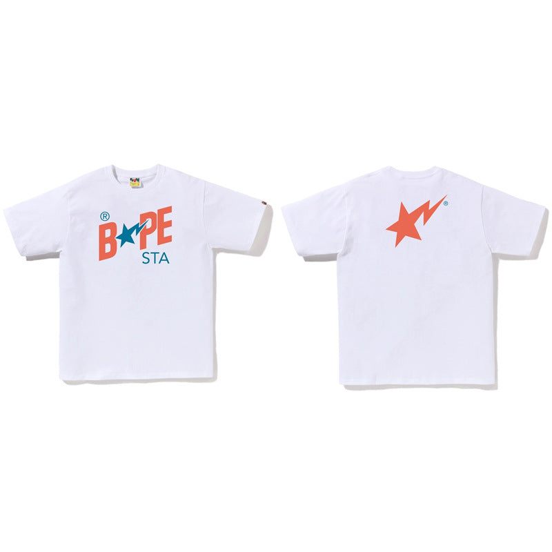 Bape Ape Head Shark Koi Fuji Graphic Oversized Tee Streetwear Unisex