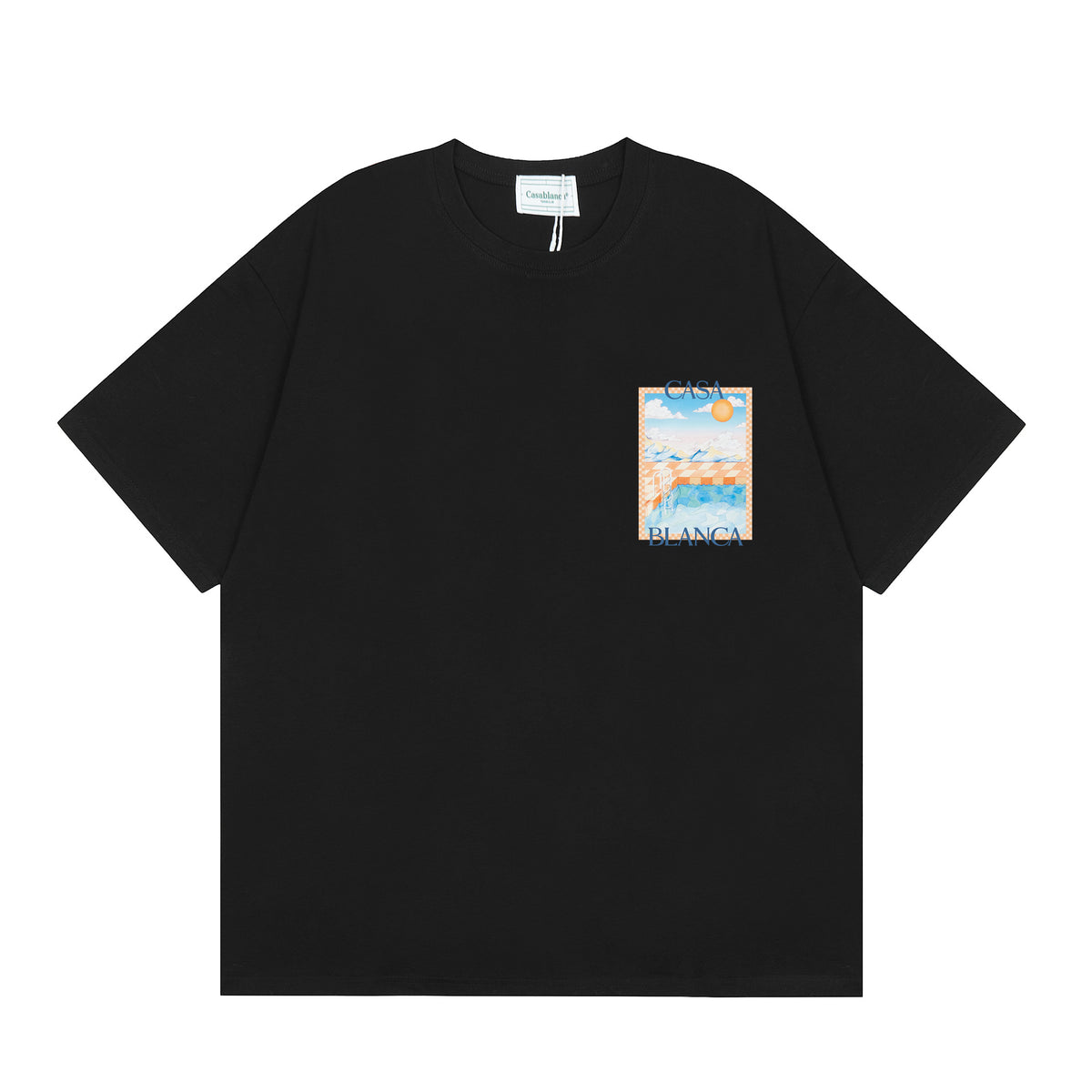 Casablanca Multi‑Artwork Vintage Graphic Oversized Tee Streetwear