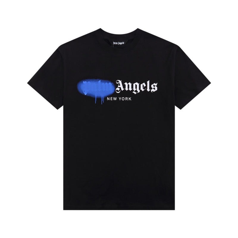 Palm Angels Heart Letter Graphic Short Sleeve Tee Streetwear Unisex