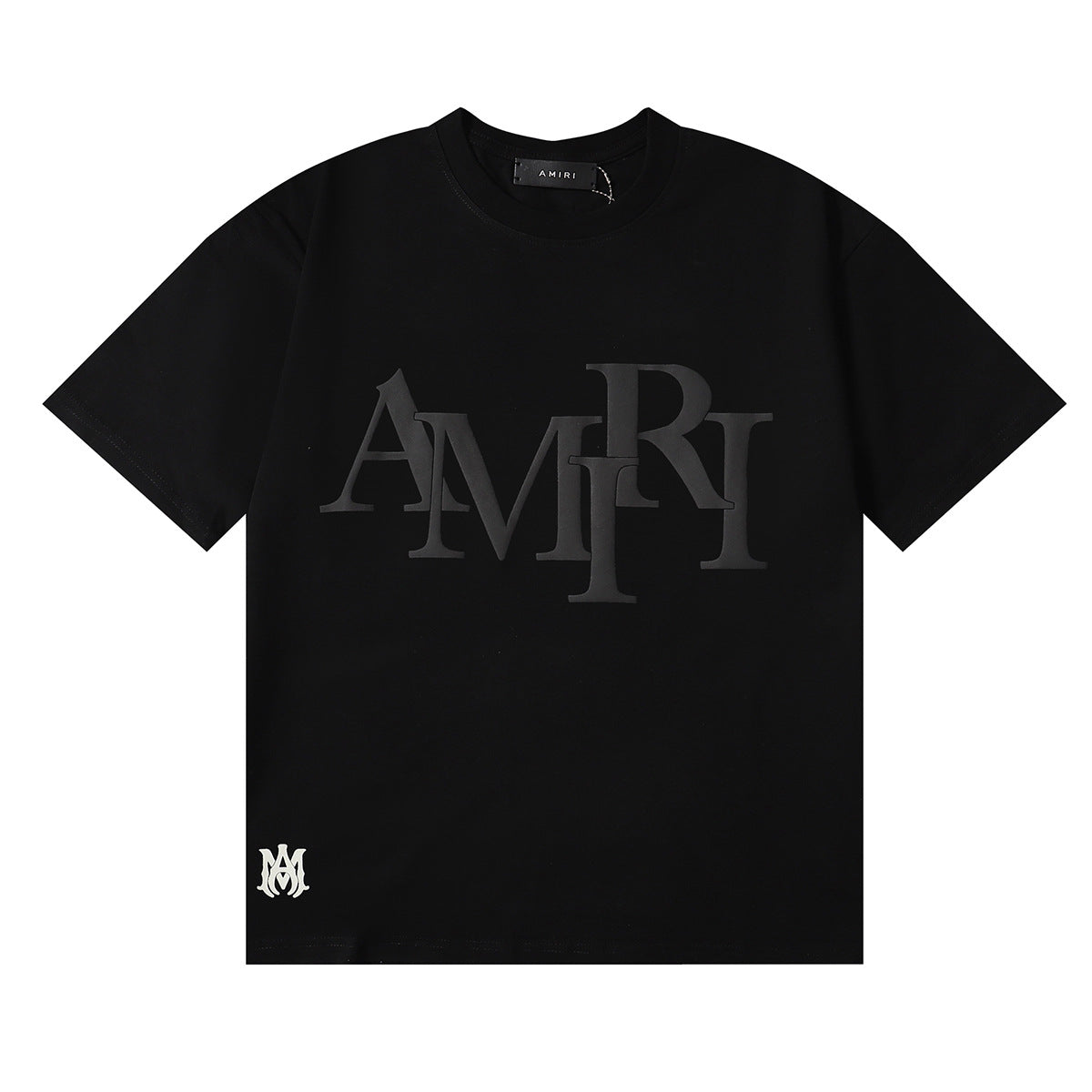 Amiri Rose Skull Letter Graphic Short Sleeve Tee Streetwear Unisex