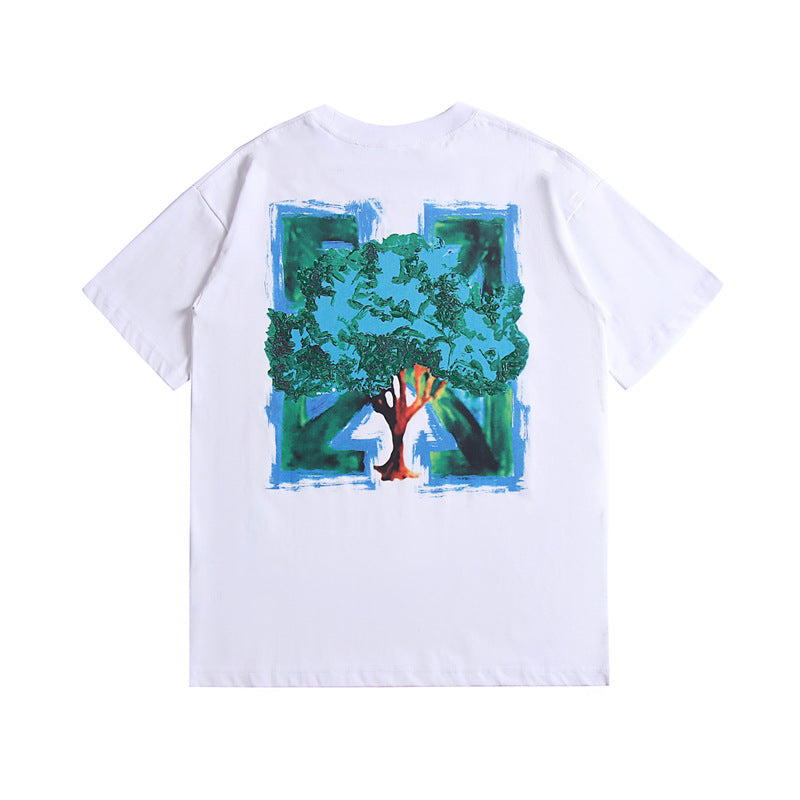 Off-White Arrow Graphic Print Short Sleeve Tee Streetwear Unisex