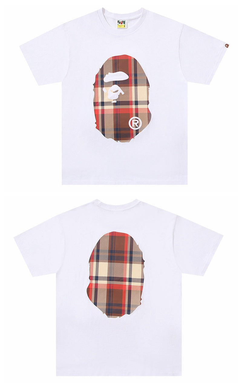 BAPE Ape Head Graphic Tee Loose Unisex Streetwear T-Shirt