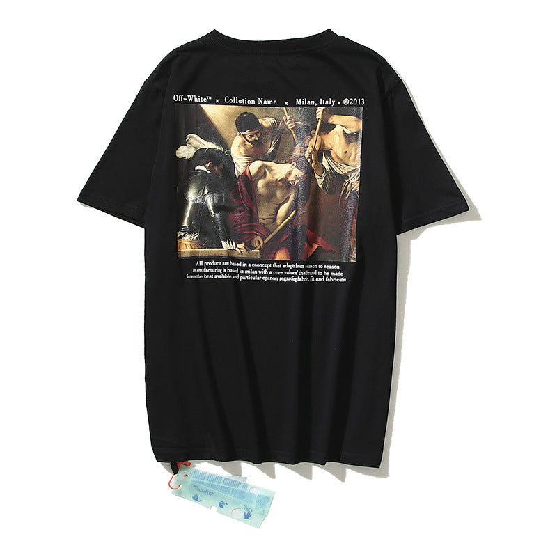 Off-White Arrow Graphic Print Short Sleeve Tee Streetwear Unisex