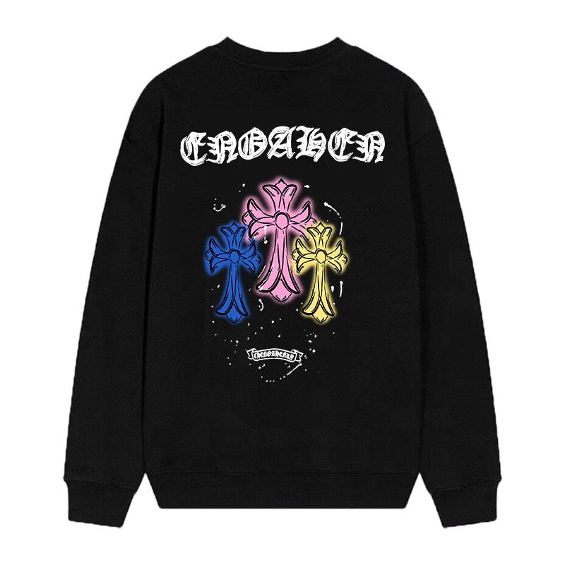 Chrome Hearts Cross Horseshoe Crewneck Sweatshirt Vintage Street Top