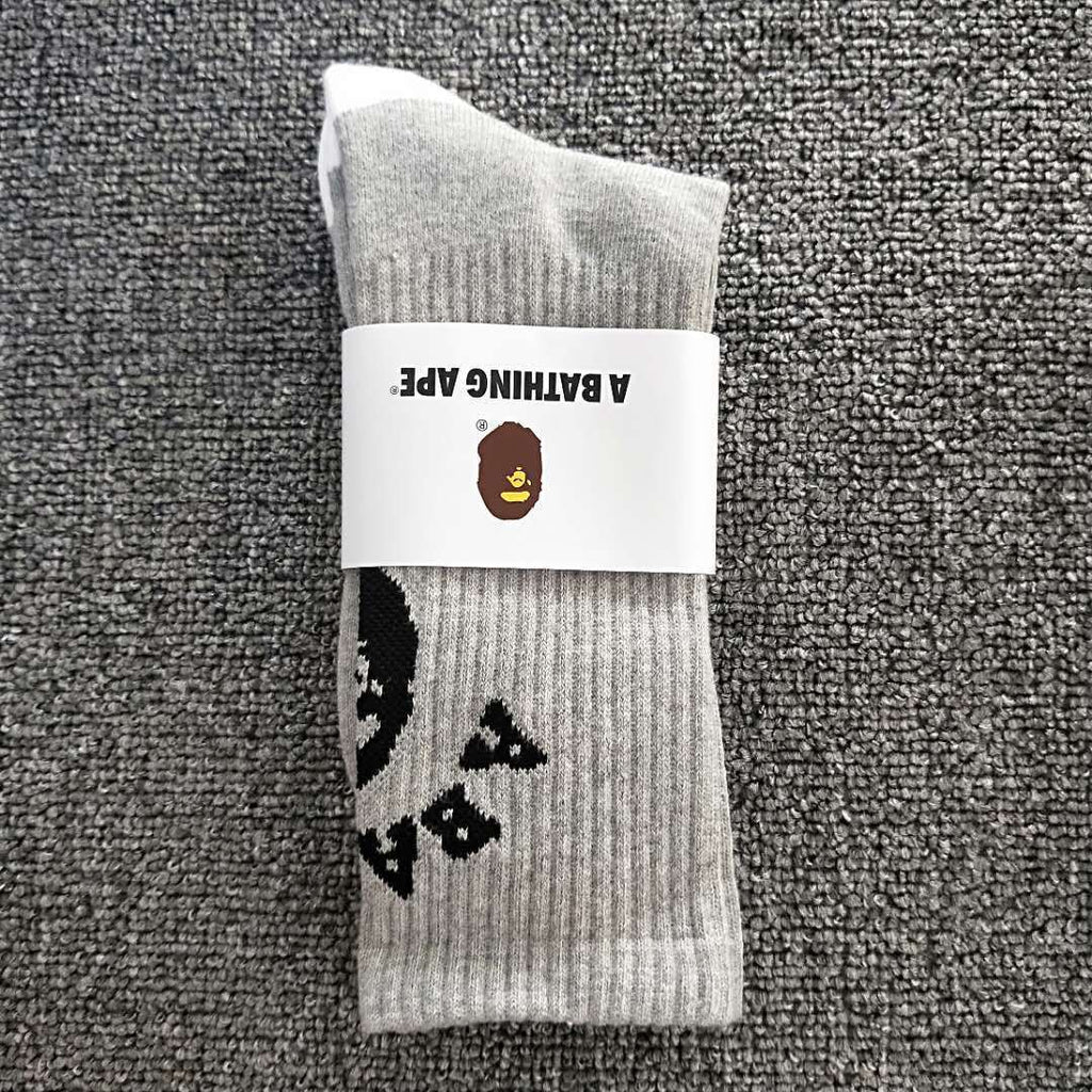 BAPE Ape Head Crew Socks Multi Graphic Prints