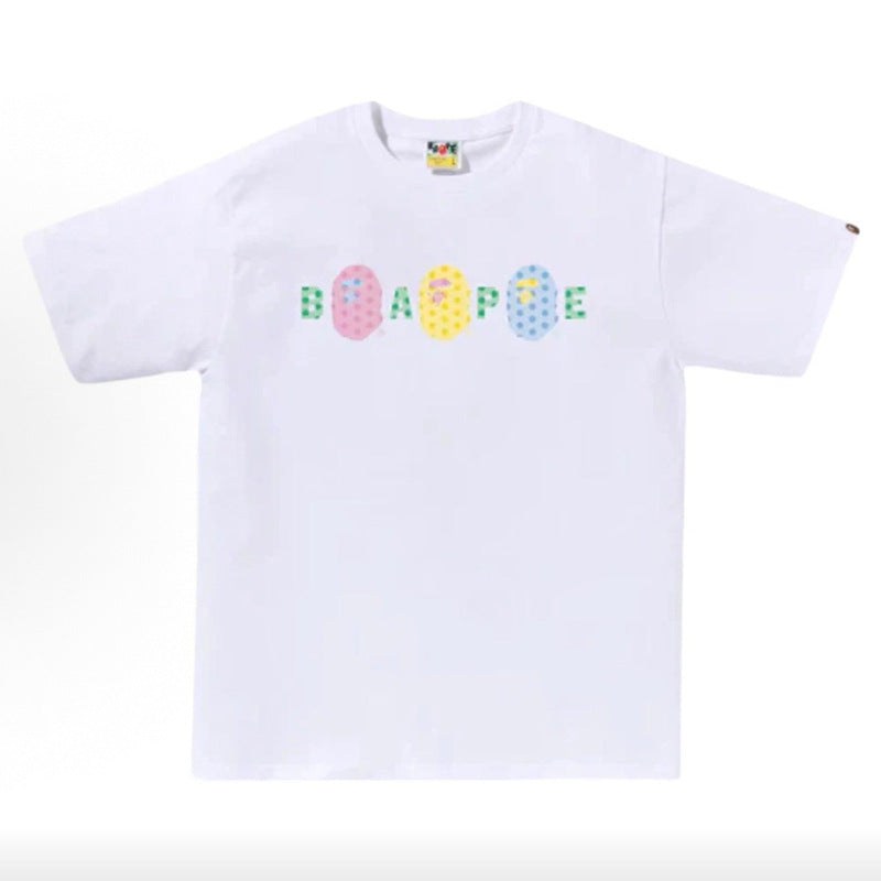 BAPE Ape Head Camo Shark Print Crew Neck Short Sleeve T‑Shirt Unisex