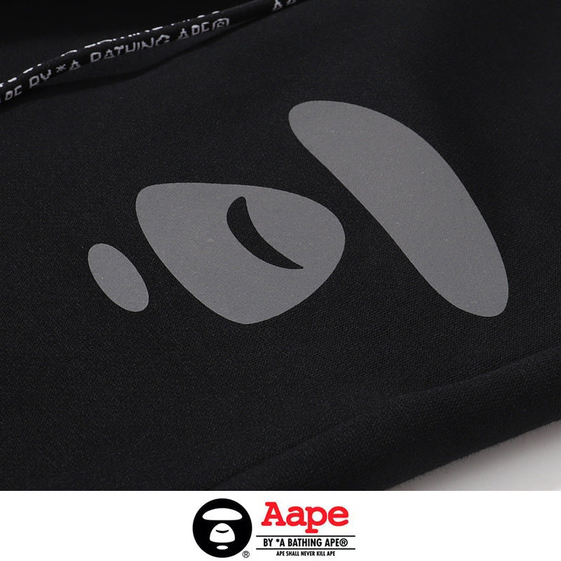 BAPE Aape Universe Ape Face Print Cuffed Jogger Sweatpants Unisex